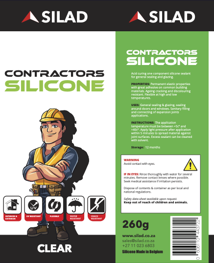 Contractor Silicone - Transparent